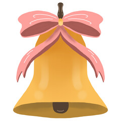 A bell with bow