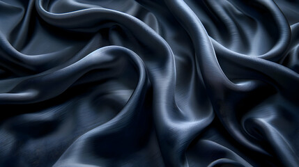 Obraz premium Abstract Blue Silk Fabric Background Illustration