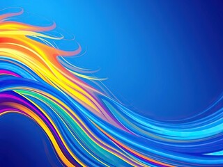 Obraz premium Abstract colorful blue wave background with dynamic patterns and vibrant shades of blue, creating a sense of movement and energy, abstract, shades