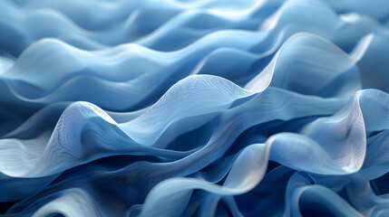 Abstract Blue Wavy Background Animation | Seamless Loop
