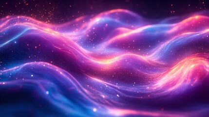 Fototapeta premium Abstract glowing flowing business background