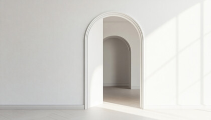 Fototapeta premium Minimalist and unique interior design in the house