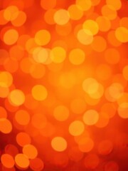 Fototapeta premium Abstract orange bokeh background with vibrant and glowing lights, perfect for adding a touch of warmth and energy to your design projects, background, projects, lights