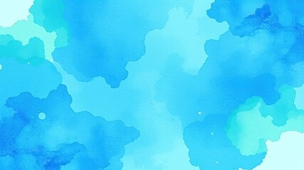 Obraz premium Abstract watercolor background in shades of blue and green, design, paint, gentle