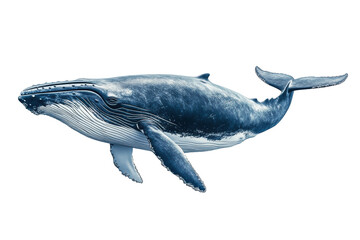 Obraz premium PNG Image of Blue whale