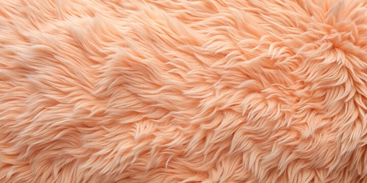 Wide-angle peach fuzz background plush and cozy