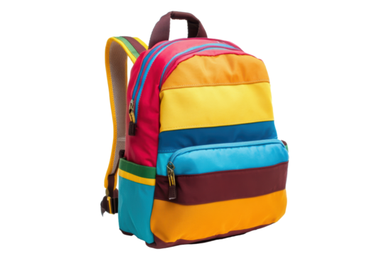 PNG Image of Colorful backpack