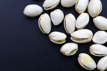 Roasted salted pistachios, delicious snack