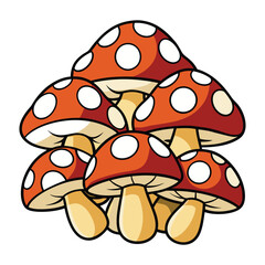 vector mushrooms