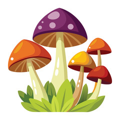 vector mushrooms