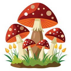 vector mushrooms