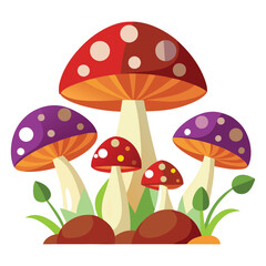 vector mushrooms