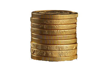 PNG Image of Gold coin stack