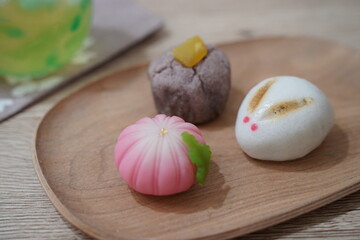 和菓子3種