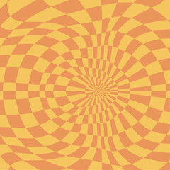 Psychedelic checkerboard poster