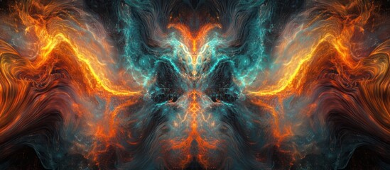 Abstract Fire and Water