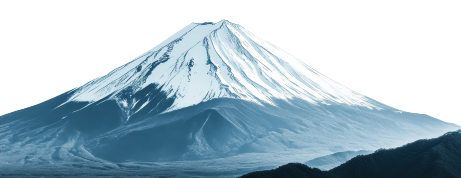 PNG Image of Illustration Mount Fuji