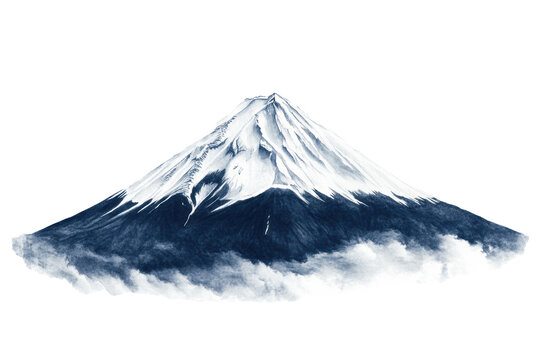 PNG Image of Illustration Mount Fuji
