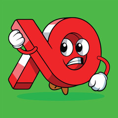 vector cross mark sign on green background