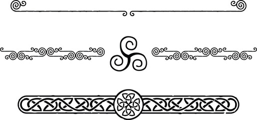 Celtic Knot Borders Set