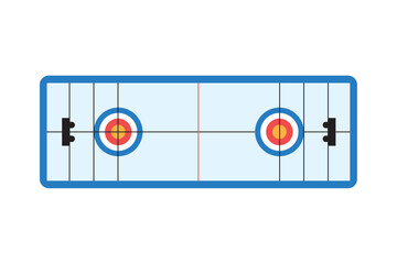 curling rink isolated