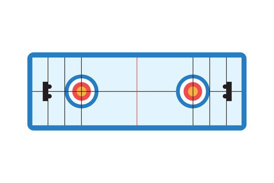 curling rink isolated