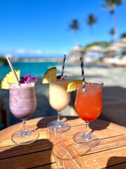 cocktails on the beach