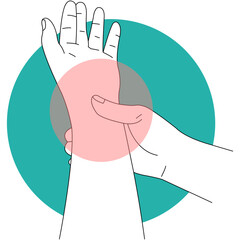 Hand and Leg Injury Illustration with Simple Cartoon Design. Vector Illustration.