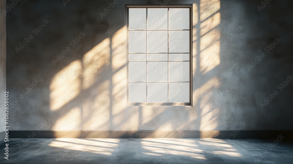 Aufkleber shadow overlay effect isolated on transparent background, png. light and shadows from window. mockup