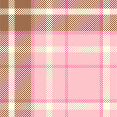 Pink Plaid Seamless Pattern Design Template