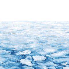 Obraz premium Serene water surface with gentle ripples, showcasing a peaceful aquatic scene. transparent background