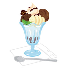 チョコレートパフェ