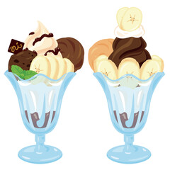 チョコレートパフェセット