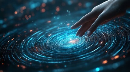The interplay of touch and technology in data visualization.