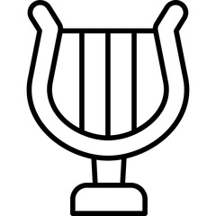 Fototapeta premium Lyre Icon