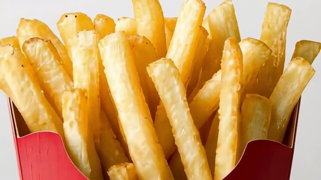 Plate of French fries with ketchup