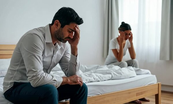 Tension and Distance in a Relationship: Couple Facing Emotional Disconnection