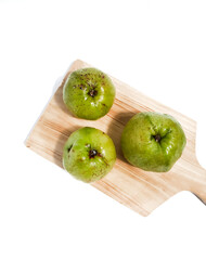 Fresh Guava fruit on isolated white background