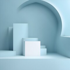 3d render of a staircase