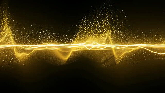 輝く黄色いエネルギーの流星1