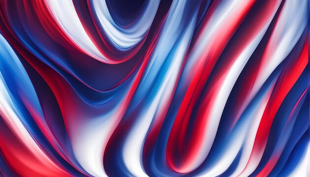 Abstract Swirling Red, White, and Blue Pattern - Dynamic, Fluid Background for Modern Design