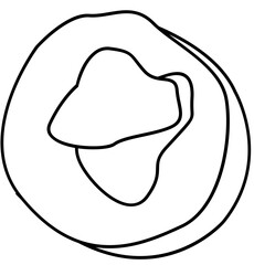japanese food doodle element coloring page cartoon illustration