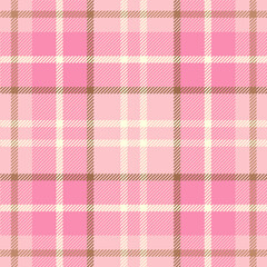 Pink Plaid Seamless Pattern Design Template