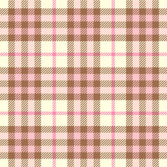 Pink Plaid Seamless Pattern Design Template