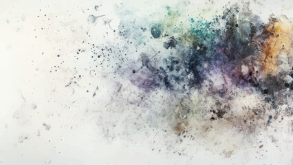 Obraz premium Abstract horizontal watercolor background. Hand drawn vector texture. Brush stroked painting pastel color watercolour