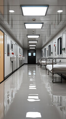 Obraz premium Explore the advanced quarantine room featuring essential medical devices