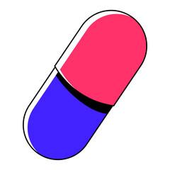 Medicine Capsule Illustration