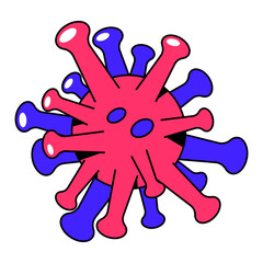 Virus Cell Illustration