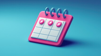 3D planner icon showing a 90-day schedule with important milestones.