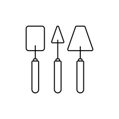 Outline Icon construction tool shovel